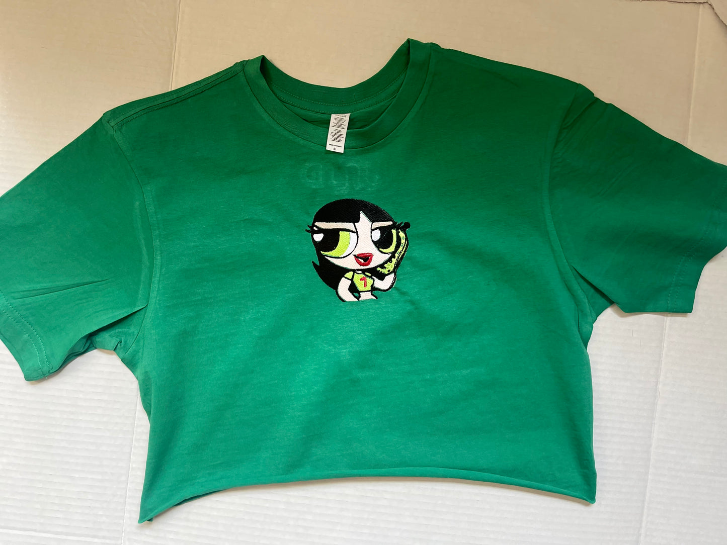 Buttercup / powerpuff / cropped tee / Embroidery